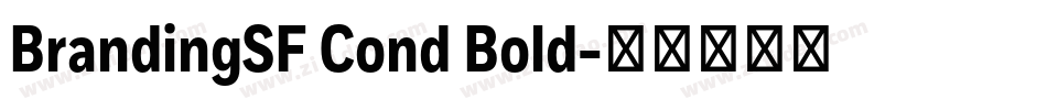 BrandingSF Cond Bold字体转换